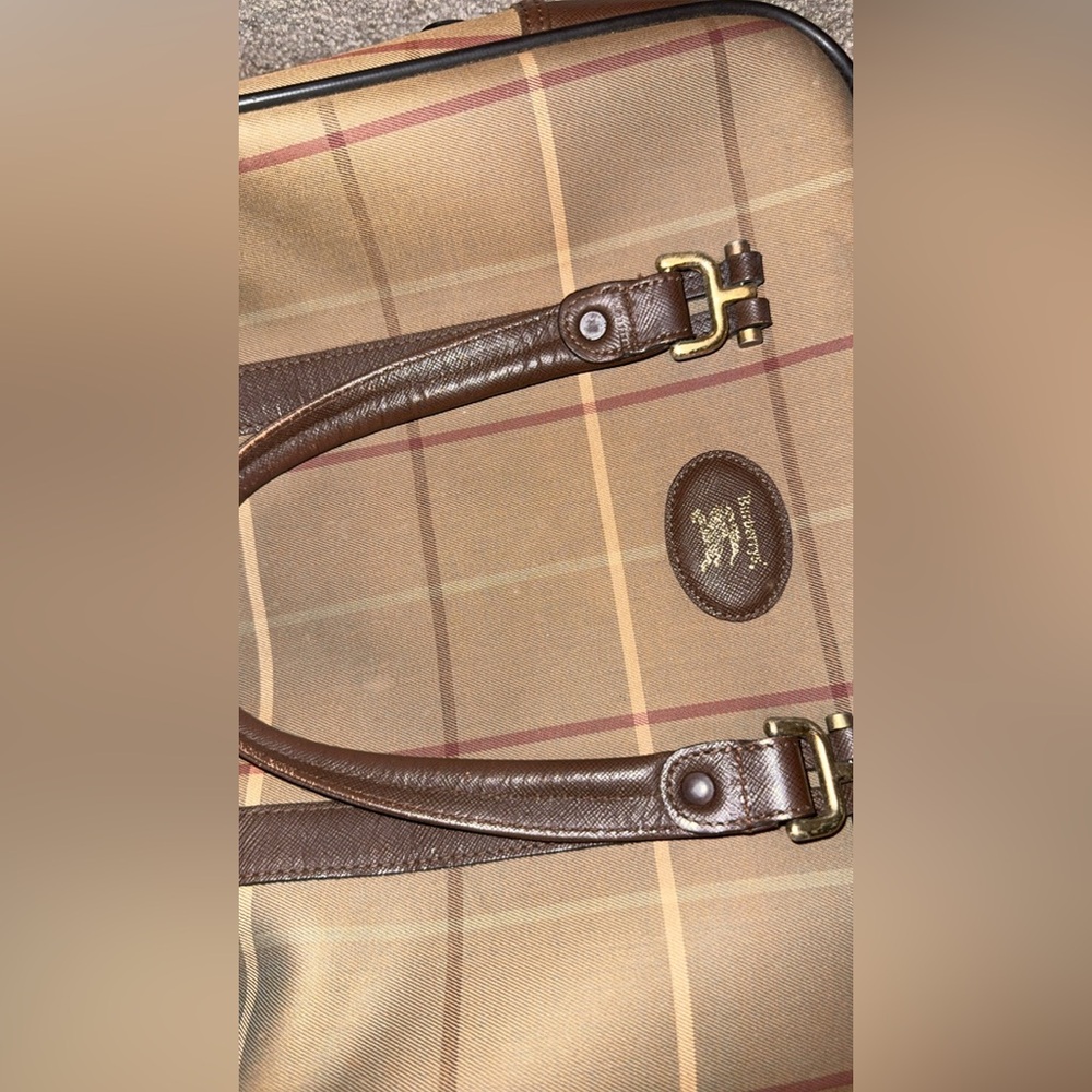 Burberry Brown Plaid Bag - Picture 6 of 9